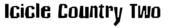 Icicle Country Two font preview